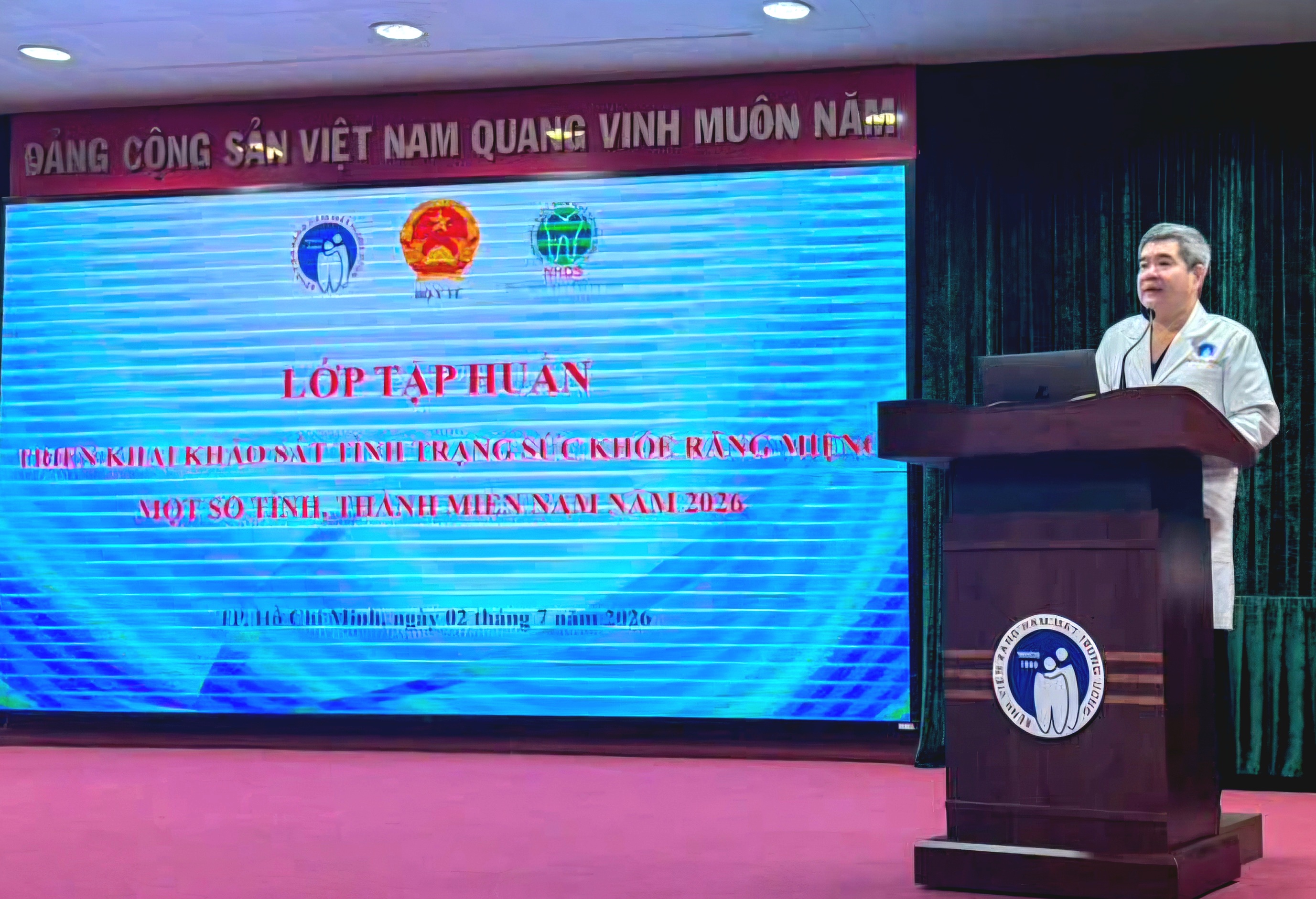 TS.BSCKII. Lê Trung Chánh, Giám đốc Bệnh viện Răng Hàm Mặt Trung ương TP.HCM phát biểu